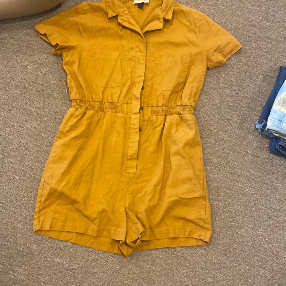 Mustard colored romper!